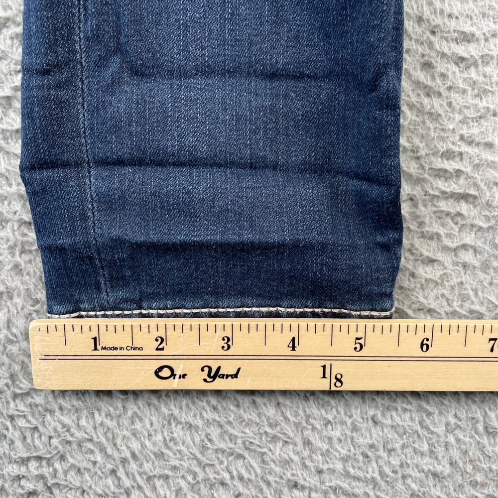 Big Star Jeans Womens 26R Blue Liv Skinny Low Rise Thick Stitch Denim Stretch - Picture 6 of 9